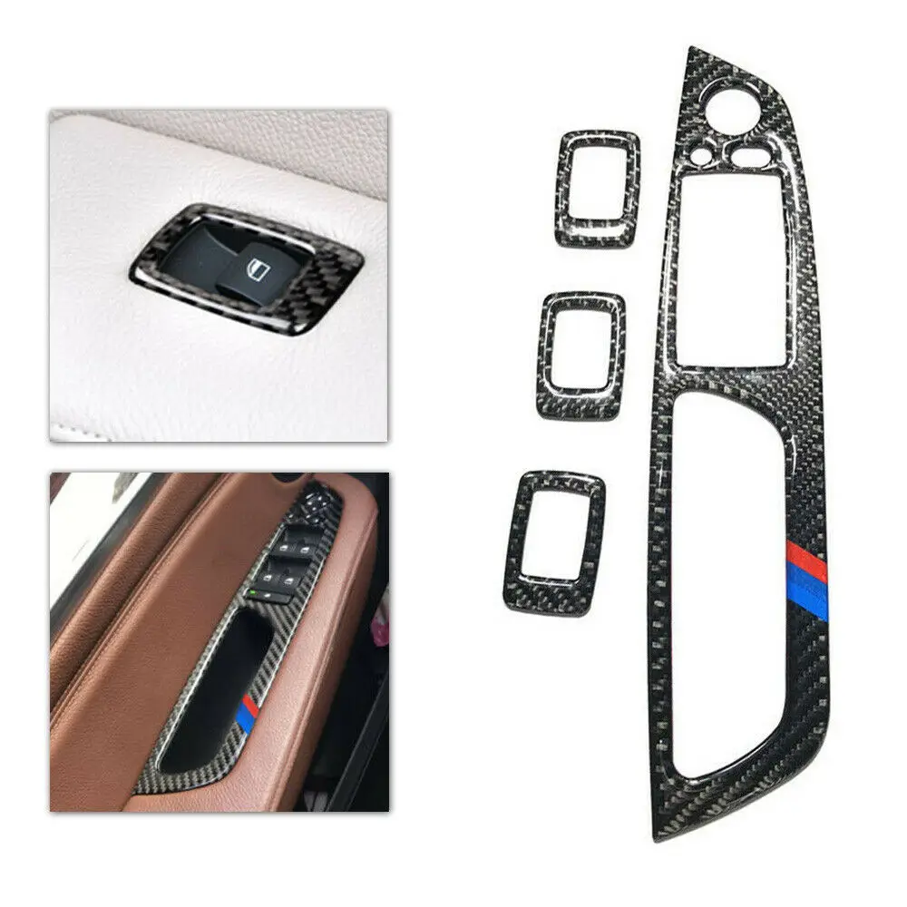 4pcs Window Panel Button Trim Carbon Fiber Black Sticker Cover For BMW X5 E70 X6 E71 Wear Resistant Interior Parts
4pcs Window Panel Button Trim Carbon Fiber Black Sticker Cover For BMW X5 E70 X6 E71 Wear Resistant Interior Parts