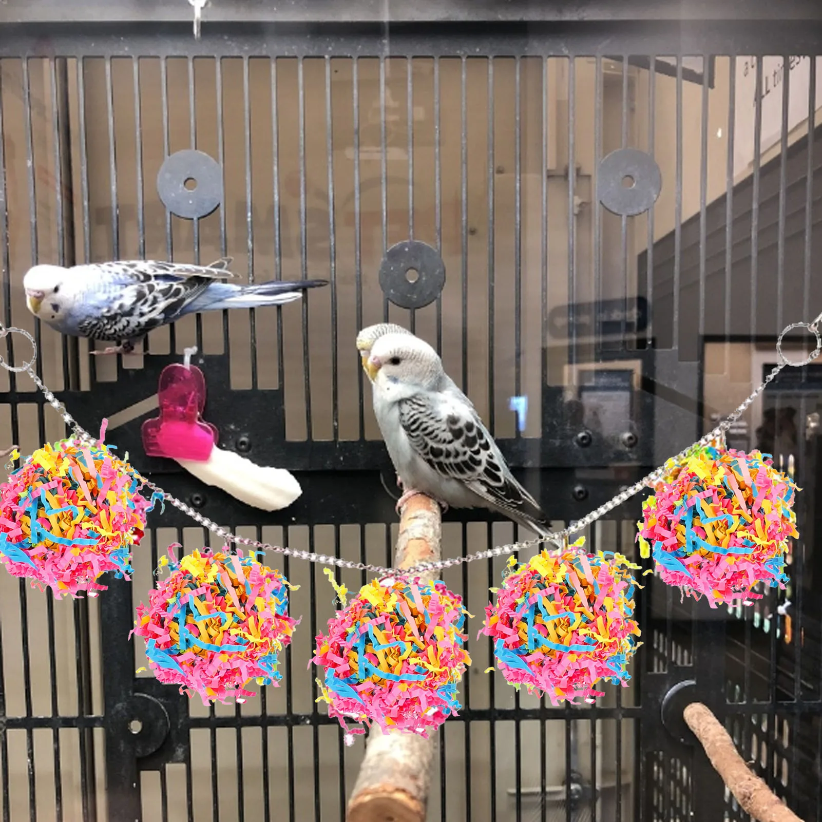 10Pcs/Set Colorful Drawing Sepak Takraw Toy Shredded Paper Parrot Chewing Teeth Toy Bird Cage Accessories Decoration
10Pcs/Set Colorful Drawing Sepak Takraw Toy Shredded Paper Parrot Chewing Teeth Toy Bird Cage Accessories Decoration