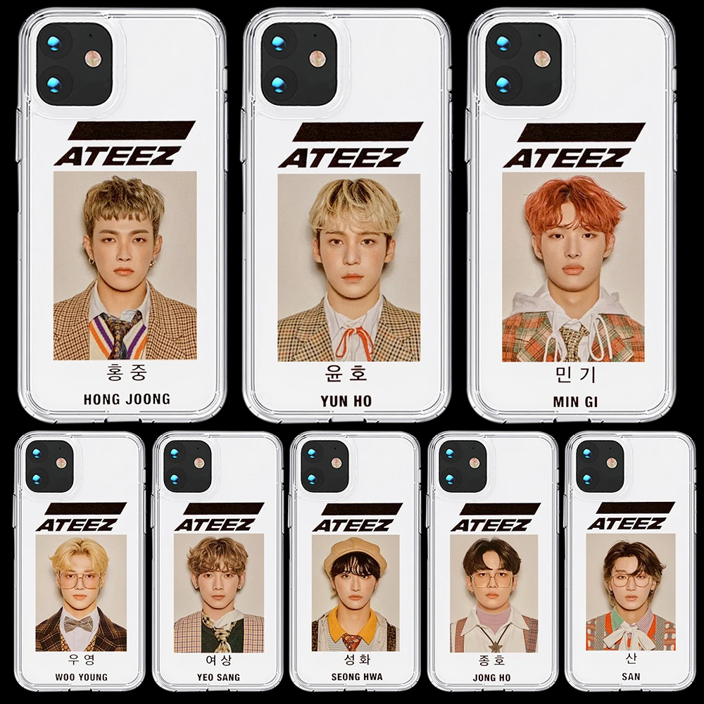 Популярный чехол для iPhone 5 5S SE 6 6S 7 8 X XS Max XR 11 Pro силиконовый мягкий из ТПУ ATEEZ HongJoong