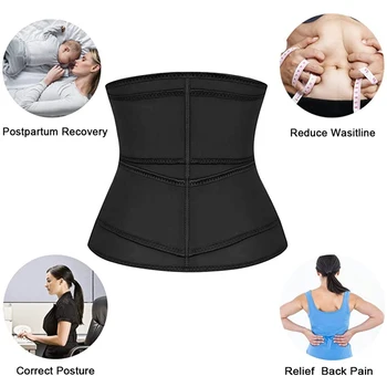 Women Adjustable Waist Trainer Trimmer Belt for Sport Fitness Slim Belts Three-breasted Shapewear MSU88 
Women Adjustable Waist Trainer Trimmer Belt for Sport Fitness Slim Belts Three-breasted Shapewear MSU88