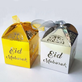 10PCS Hollow Candy Boxes Ramadan Eid Mubarak Gift Party Favor Decorative Boxes with Ribbons for Muslim Islamic Party Supplies
10PCS Hollow Candy Boxes Ramadan Eid Mubarak Gift Party Favor Decorative Boxes with Ribbons for Muslim Islamic Party Supplies