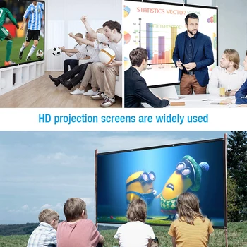 16: 9 100 Inch Projector Hd Screen Canvas Front Home Theater Projection Screen Film Projector Screen High Brightness Foldable
16: 9 100 Inch Projector Hd Screen Canvas Front Home Theater Projection Screen Film Projector Screen High Brightness Foldable