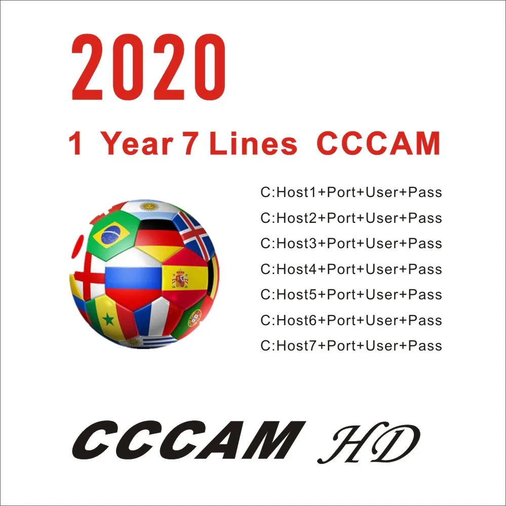 Dvb-s2 receiver Cccam 7 line, 1 year Spanish eurolink, used for super satellite TV receiver eurochannel
Dvb-s2 receiver Cccam 7 line, 1 year Spanish eurolink, used for super satellite TV receiver eurochannel