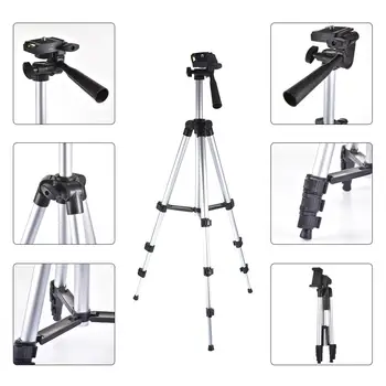 Portable Lightweight Camera Tripod With Bluetooth Remote Control Phone Clip Carrying Bag
Portable Lightweight Camera Tripod With Bluetooth Remote Control Phone Clip Carrying Bag