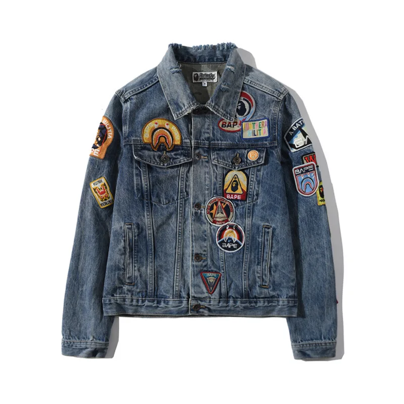 2019 New Style Japanese-style Popular Brand Ultra-Multi-Badge Fold-down Collar Washing Casual Cowboy Clothes Jacket
2019 New Style Japanese-style Popular Brand Ultra-Multi-Badge Fold-down Collar Washing Casual Cowboy Clothes Jacket