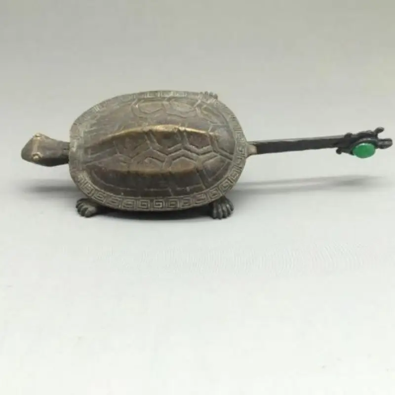 Rare Chinese Old Style Brass Carved Turtle Shape Lock and Key Statues et Sculptures Collection Ornaments
Rare Chinese Old Style Brass Carved Turtle Shape Lock and Key Statues et Sculptures Collection Ornaments