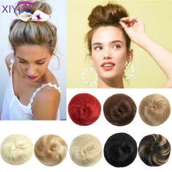 XIYUE Synthetic Chignon Donut Gary Brown 9 Colors Hair Bun Pad Elastic Hair Rope Rubber Band Hair Extensions On Ponytail
XIYUE Synthetic Chignon Donut Gary Brown 9 Colors Hair Bun Pad Elastic Hair Rope Rubber Band Hair Extensions On Ponytail