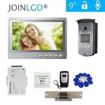 Wired 9" Color Monitor Video Door Phone Intercom Home Security System + RFID Access Doorbell Camera Electric lock Free Shipping
Wired 9" Color Monitor Video Door Phone Intercom Home Security System + RFID Access Doorbell Camera Electric lock Free Shipping