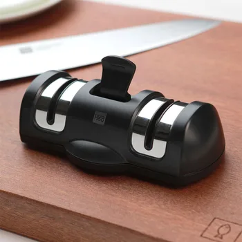 Mini Grip-free Double Wheel Sharpener Whetstone Sharpener Tool for Kitchen Knife Diamond Ceramic Steel Scissor Sharpeners
Mini Grip-free Double Wheel Sharpener Whetstone Sharpener Tool for Kitchen Knife Diamond Ceramic Steel Scissor Sharpeners