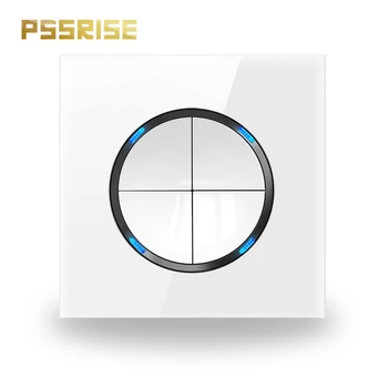 G11 PSSRISE 4 Gang 1 Way Round Wall Switch Push-button Switch Light Switch Luxury Crystal Tempered Glass Panel LED Light 16A
G11 PSSRISE 4 Gang 1 Way Round Wall Switch Push-button Switch Light Switch Luxury Crystal Tempered Glass Panel LED Light 16A