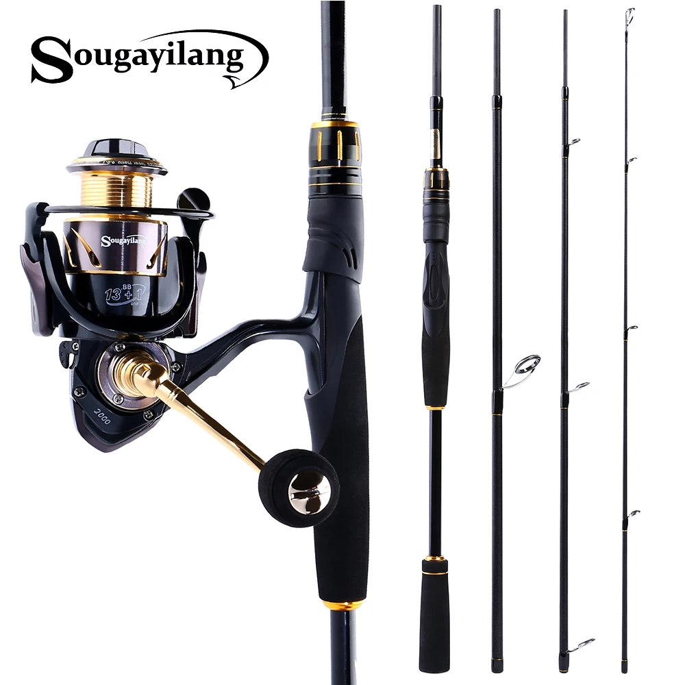 Sougayilang 2.1m 2.1m 4 Section Fishing Rod and Spinning Reel Combo Carbon Spinning Rod and Wheels Sets Lure Rod Spare Coil Sets
Sougayilang 2.1m 2.1m 4 Section Fishing Rod and Spinning Reel Combo Carbon Spinning Rod and Wheels Sets Lure Rod Spare Coil Sets