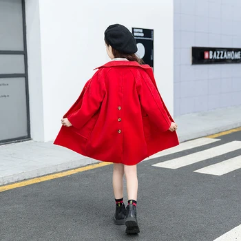 Korean Children's Woolen Jacket Girl's Outwear Kid's Clothes Girls Autumn and Winter 2019 New Style Brand Designer Long Coat
Korean Children's Woolen Jacket Girl's Outwear Kid's Clothes Girls Autumn and Winter 2019 New Style Brand Designer Long Coat