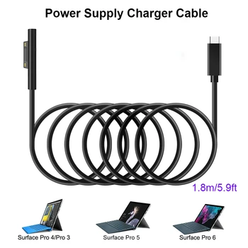 USB Type C 15V PD Charging Cable for Microsoft Surface Pro 7/6/5/4/3/GO/BOOK Laptop 1/2 Power Supply Charger Adapter Cargador
USB Type C 15V PD Charging Cable for Microsoft Surface Pro 7/6/5/4/3/GO/BOOK Laptop 1/2 Power Supply Charger Adapter Cargador