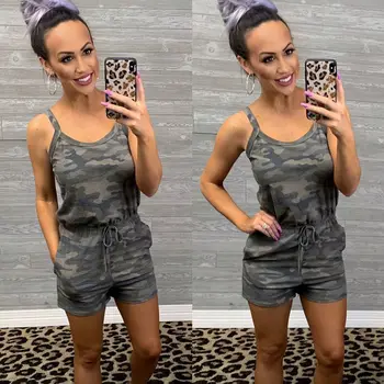 Camouflage Print Spaghetti Strap Sleeveless Tunic Rompers Womens Short Jumpsuit Summer Clothes Overalls Camo Playsuit Streetwear
Camouflage Print Spaghetti Strap Sleeveless Tunic Rompers Womens Short Jumpsuit Summer Clothes Overalls Camo Playsuit Streetwear