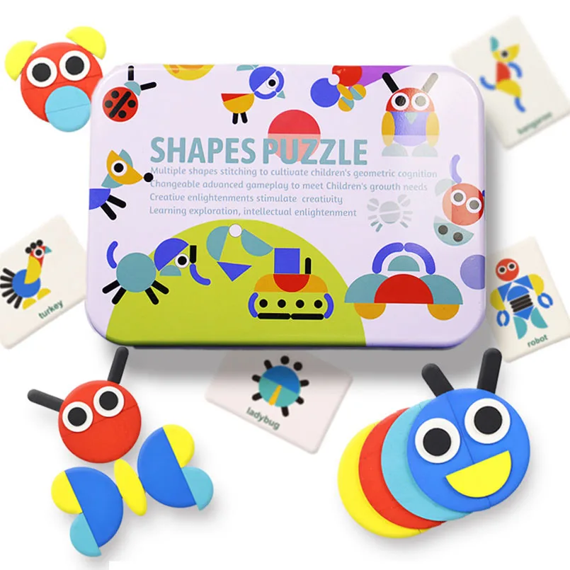 Wooden Pattern Animals Jigsaw 3D Puzzle Toys Kids Fun Shape Board Interactive Sorting and Stacking Game Montessori Learning Toy
Wooden Pattern Animals Jigsaw 3D Puzzle Toys Kids Fun Shape Board Interactive Sorting and Stacking Game Montessori Learning Toy