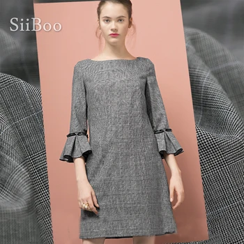 British style grey melange plaid yarn dyed 100% wool woolen fabric for autumn winter coat cloth telas tecidos stoffen SP4511
British style grey melange plaid yarn dyed 100% wool woolen fabric for autumn winter coat cloth telas tecidos stoffen SP4511