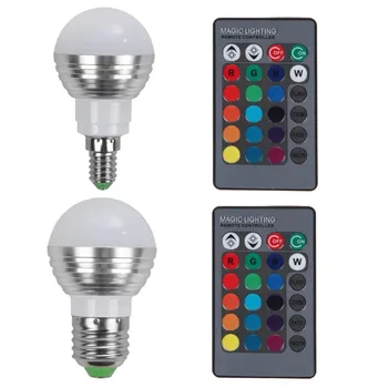 LED RGB bulb light LED RGB spotlight remote control light E27 / E14
LED RGB bulb light LED RGB spotlight remote control light E27 / E14