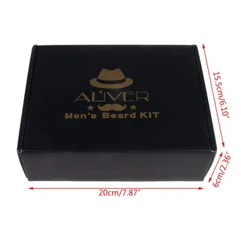 Beard Oil Balm Template Comb Brush Soap Apron Razor Shaping Tool Shampoo Storage Bag Grooming Trimming Care Kit for Men
Beard Oil Balm Template Comb Brush Soap Apron Razor Shaping Tool Shampoo Storage Bag Grooming Trimming Care Kit for Men