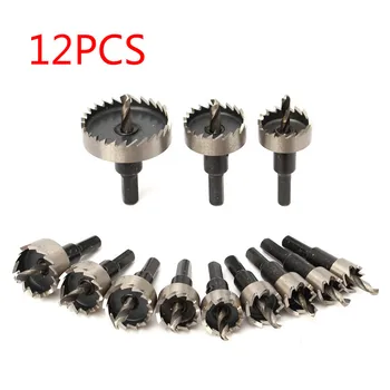 12pcs Drill Bit Set Cutter Tool Hole Saw Tooth Kit HSS Steel Core For Metal Wood Alloy
12pcs Drill Bit Set Cutter Tool Hole Saw Tooth Kit HSS Steel Core For Metal Wood Alloy