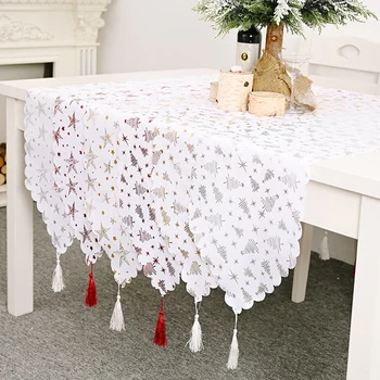 New Year 2021 Merry Christmas Table Runner Bronzing Tassel Tablecloth Xmas Home Decor Caminos De Mesa Modernos Adornos Navidad
New Year 2021 Merry Christmas Table Runner Bronzing Tassel Tablecloth Xmas Home Decor Caminos De Mesa Modernos Adornos Navidad