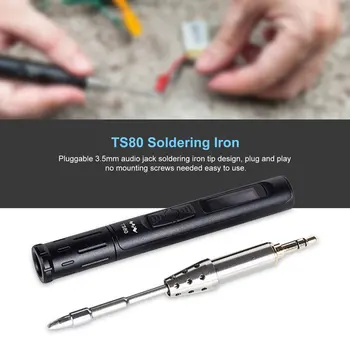New TS80 Mini Portable Digital Electric Soldering Iron Adjustable Temperature Solder Station OLED Display USB Type C Power QC3.0
New TS80 Mini Portable Digital Electric Soldering Iron Adjustable Temperature Solder Station OLED Display USB Type C Power QC3.0