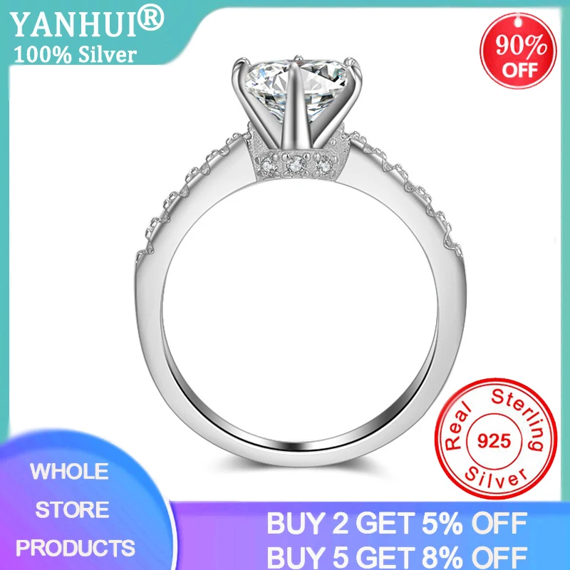 YANHUI Fine Elegant 1.5 Carat 7.25mm Lab Diamond Rings For Women Bridal Whole Silver 925 Jewelry Wedding Engagement Rings XR051
YANHUI Fine Elegant 1.5 Carat 7.25mm Lab Diamond Rings For Women Bridal Whole Silver 925 Jewelry Wedding Engagement Rings XR051