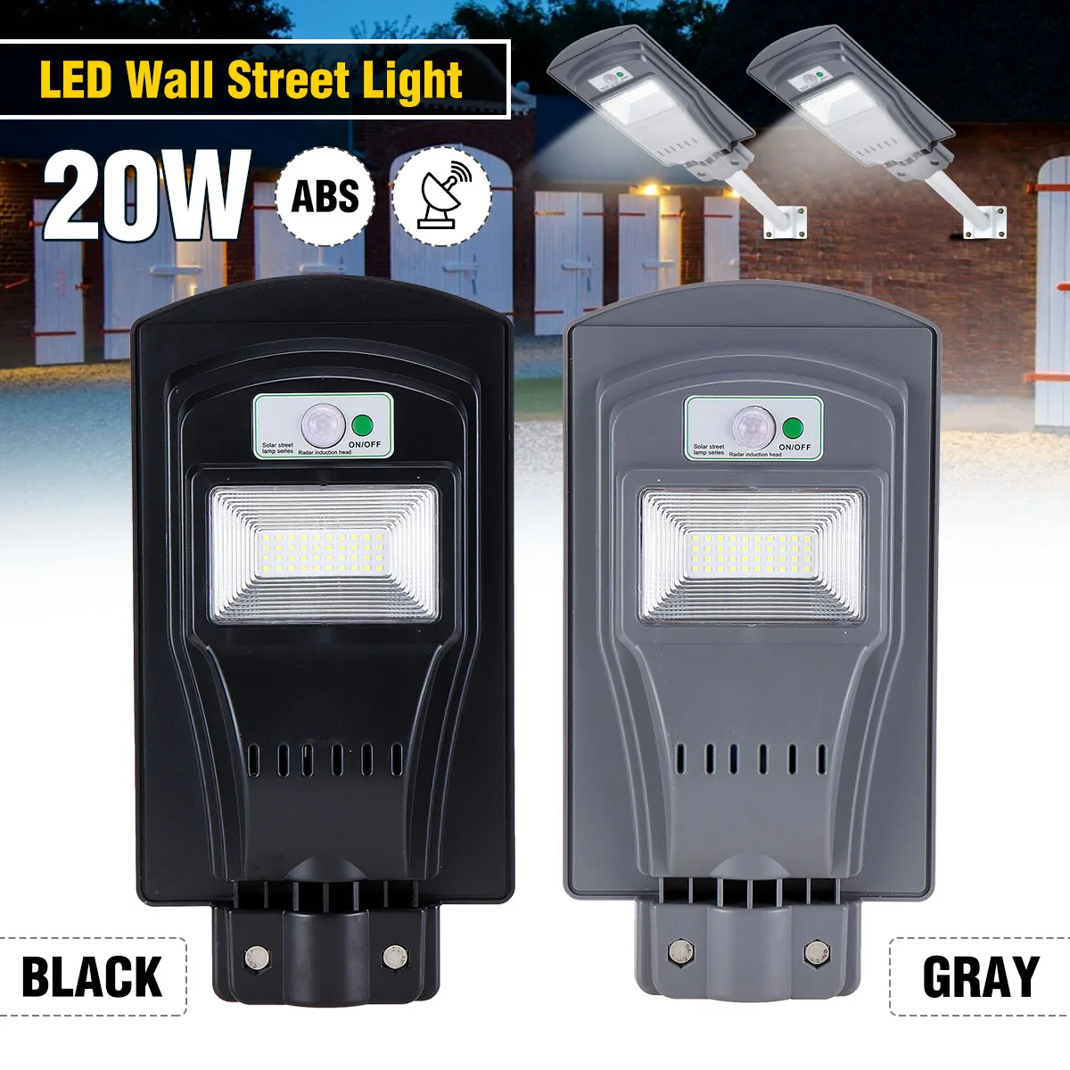 20W Solar Power LED Street Light Outdoor Lighting Waterproof Light control+Radar sensor Lamps for Outdoor Garden Courtyard
20W Solar Power LED Street Light Outdoor Lighting Waterproof Light control+Radar sensor Lamps for Outdoor Garden Courtyard