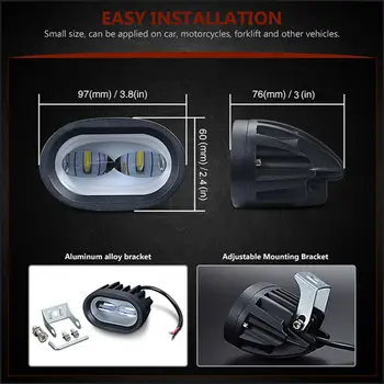 Waterproof Work Light 6000K Super Bright 4 Inch Accessory LED Replacement
Waterproof Work Light 6000K Super Bright 4 Inch Accessory LED Replacement