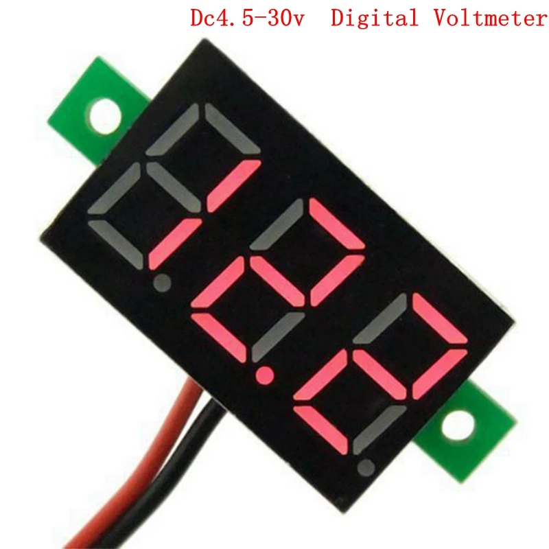 1pc Digital Voltage Meters 0.36" Digital Tube DC 4.50-30.0V Two Wire voltmeter ammeter Precision Digital Display Teaster
1pc Digital Voltage Meters 0.36" Digital Tube DC 4.50-30.0V Two Wire voltmeter ammeter Precision Digital Display Teaster