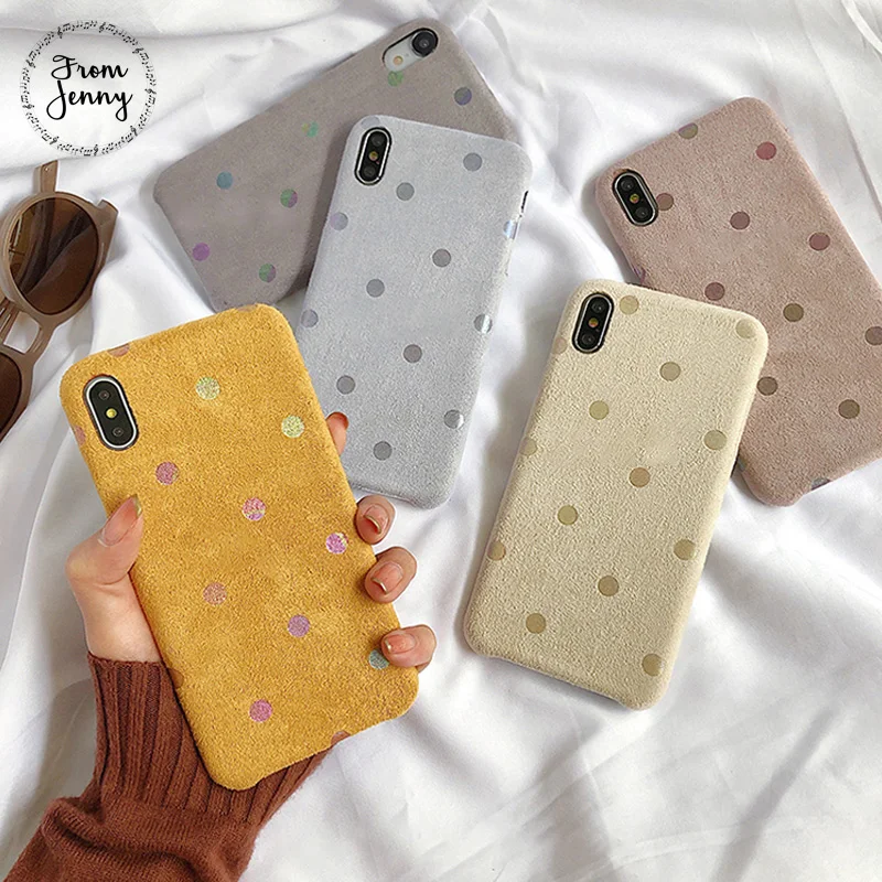 From Jenny Plush wave point for iPhone 11 Pro x xr xs max 6 6s 7 8 Plus early autumn simple mobile phone flannel protective case
From Jenny Plush wave point for iPhone 11 Pro x xr xs max 6 6s 7 8 Plus early autumn simple mobile phone flannel protective case