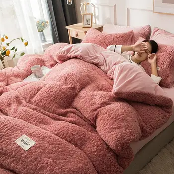 30 Thick Soft Solid Color 4 Pcs Adult Bedding Set Duvet Cover/ Quilt Cover Sheet Pillowcase AB Side Winter 2020 8color
30 Thick Soft Solid Color 4 Pcs Adult Bedding Set Duvet Cover/ Quilt Cover Sheet Pillowcase AB Side Winter 2020 8color