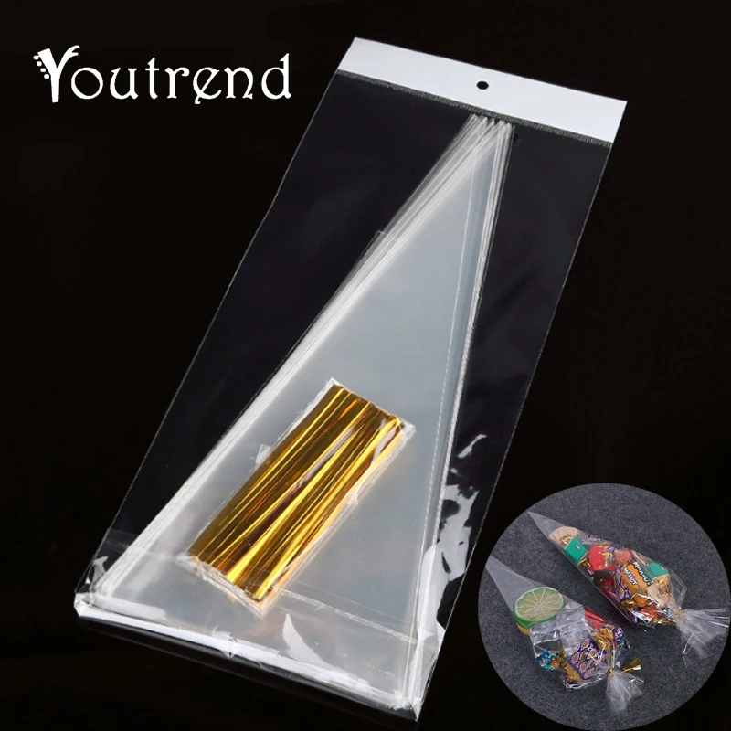 100 Pcs Clear Cellophane Packing Bag Candy Bags Gift Bags Environmentally Friendly Chocolate Sweet Popcorn Plastic Bag
100 Pcs Clear Cellophane Packing Bag Candy Bags Gift Bags Environmentally Friendly Chocolate Sweet Popcorn Plastic Bag