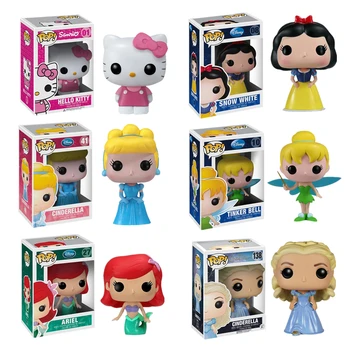 FUNKO Princess Snow White Ariel Cinderella Tinker Bell Hello Kitty Action Figure Toys Collection PVC Model Girls Birthday Gift
FUNKO Princess Snow White Ariel Cinderella Tinker Bell Hello Kitty Action Figure Toys Collection PVC Model Girls Birthday Gift