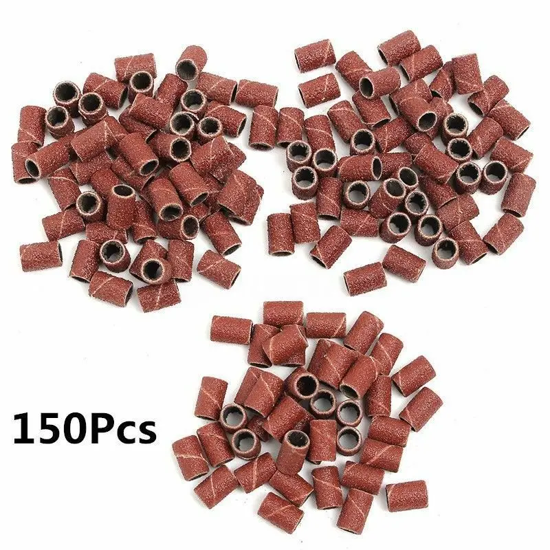 80#120#180# sanding belt sleeve cuffs electric polishing sandpaper ring sand nail art drill file salon skill tool 150pcs
80#120#180# sanding belt sleeve cuffs electric polishing sandpaper ring sand nail art drill file salon skill tool 150pcs