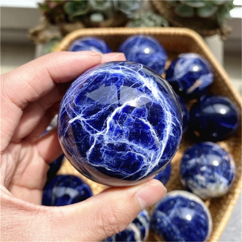 Natural Blue Sodalite Sphere Rock Crystal Quartz Mineral Sphere Globe Ball Chakra Reiki Healing Home decoration Crafts
Natural Blue Sodalite Sphere Rock Crystal Quartz Mineral Sphere Globe Ball Chakra Reiki Healing Home decoration Crafts