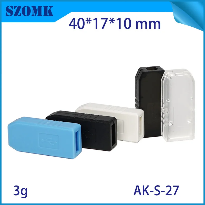 usb stick plastic pcb enclosure usb flash drive instrument housing case szomk clear junction box (3)