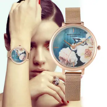 Luxury Ladies Watch Flower Dial Durable Wristwatch Mesh Stainless Steel Band Female Quartz Women Watch Reloj Mujer Girls Gifts
Luxury Ladies Watch Flower Dial Durable Wristwatch Mesh Stainless Steel Band Female Quartz Women Watch Reloj Mujer Girls Gifts