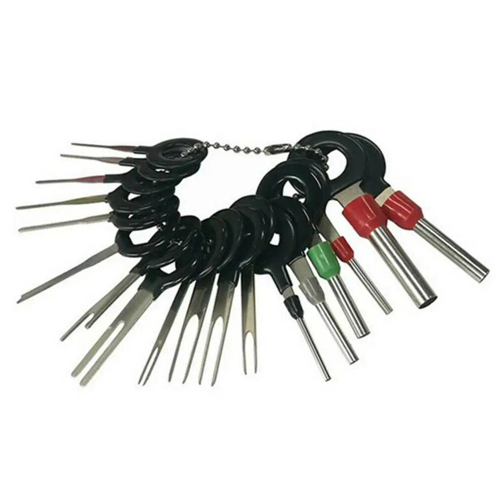 41PCS A Set of Keys for Car Automotive Plug Terminal Wires Removal Tool kit Electrical Wiring Crimp Connector Pin auto repair
41PCS A Set of Keys for Car Automotive Plug Terminal Wires Removal Tool kit Electrical Wiring Crimp Connector Pin auto repair