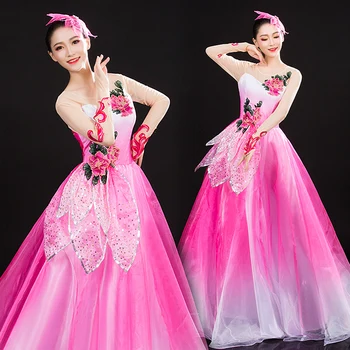 Hot Sale Opening Dance Big Swing Skirt Dance Costume Female Adult 2019 New Atmosphere Modern National Stage Song Dance Dress
Hot Sale Opening Dance Big Swing Skirt Dance Costume Female Adult 2019 New Atmosphere Modern National Stage Song Dance Dress