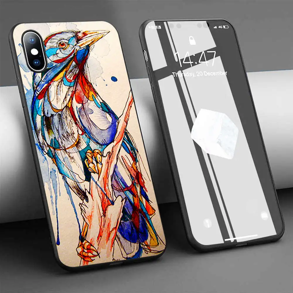 Coque Abby Diamond Various Animals Soft Silicone Phone Case for iPhone 11 Pro Max X 5S 6 6S XR XS 7 8 Plus Cover | Мобильные