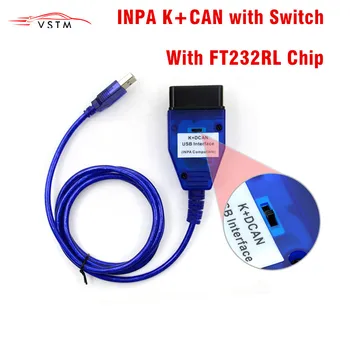 For BMW INPA K+CAN K CAN INPA With FT232RL Chip with Switch for BMW INPA K DCAN USB Interface Diagnostic Cable
For BMW INPA K+CAN K CAN INPA With FT232RL Chip with Switch for BMW INPA K DCAN USB Interface Diagnostic Cable