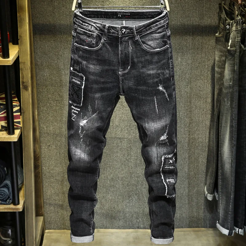 of new fund of 2019 autumn winters is han edition cultivate morality embroidery jeans men's trousers men denim trousers
of new fund of 2019 autumn winters is han edition cultivate morality embroidery jeans men's trousers men denim trousers