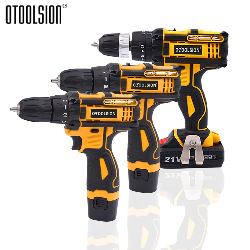 12.6V 16.8V 21V Screwdriver Drill Variable Speed Cordless Drill Battery Tools Electric Rechargeable Screwdriver Wireless Drill
12.6V 16.8V 21V Screwdriver Drill Variable Speed Cordless Drill Battery Tools Electric Rechargeable Screwdriver Wireless Drill