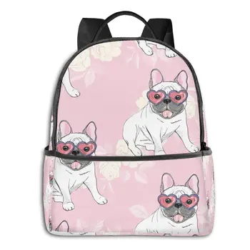 2020 Hot Sale Unisex French Bulldog With Heart Sunglasses Backpack New Trend Teenager School Bag Couples Back Pack Travel Bag 
2020 Hot Sale Unisex French Bulldog With Heart Sunglasses Backpack New Trend Teenager School Bag Couples Back Pack Travel Bag