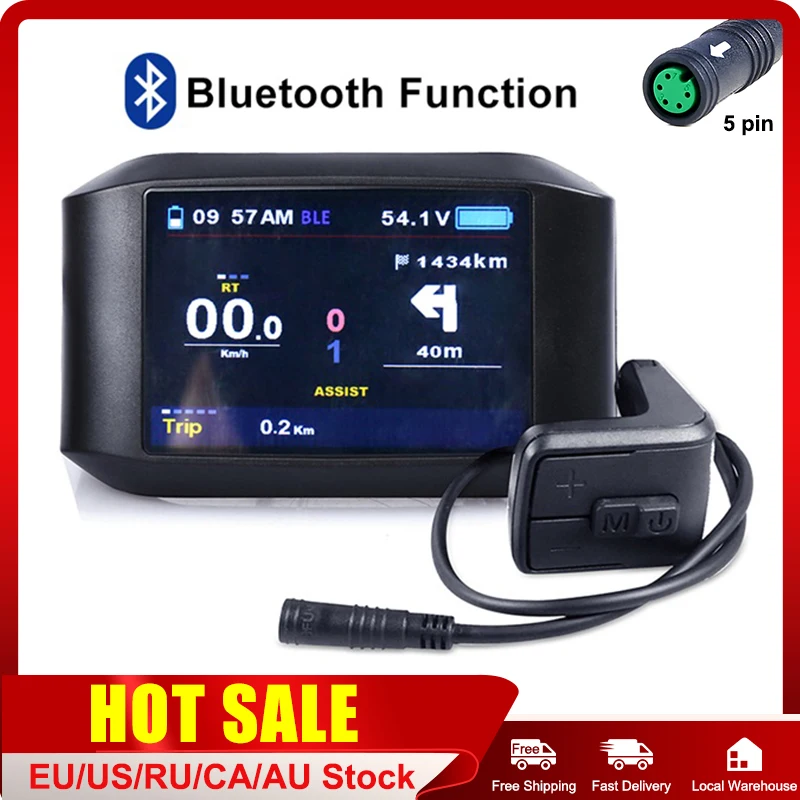 ЖК дисплей TFT 750C для электровелосипеда с системой iOS Bluetooth компьютер Bafang Hub Mid Motor
