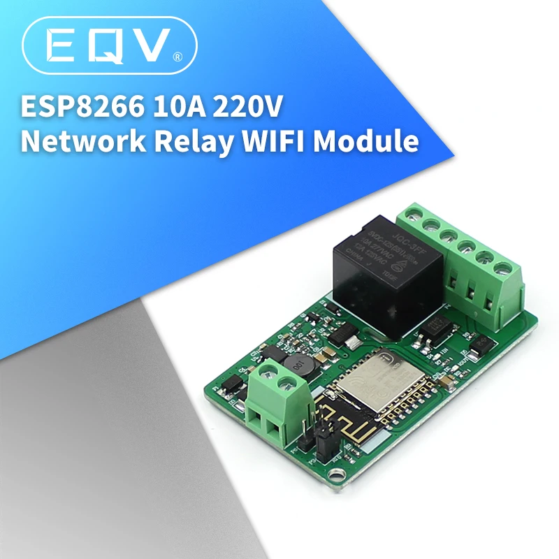 Новое поступление 1 шт. зеленый ESP8266 10 А 220 В сетевое реле модуль Wi-Fi входные модули
