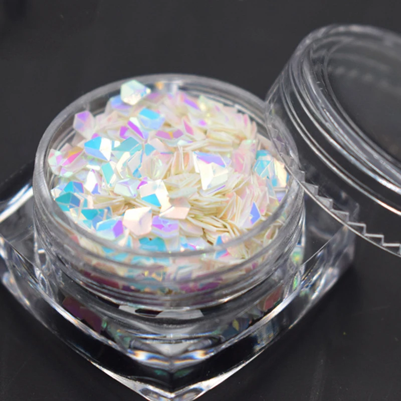 5Box (3ML)/Set Nail Diamond Flakes Multi-Color 3MM 3D Diamond Flakes Glitter Sequin DIY Nail Tips Art Glitter Flakes x1Set (5pc)
5Box (3ML)/Set Nail Diamond Flakes Multi-Color 3MM 3D Diamond Flakes Glitter Sequin DIY Nail Tips Art Glitter Flakes x1Set (5pc)