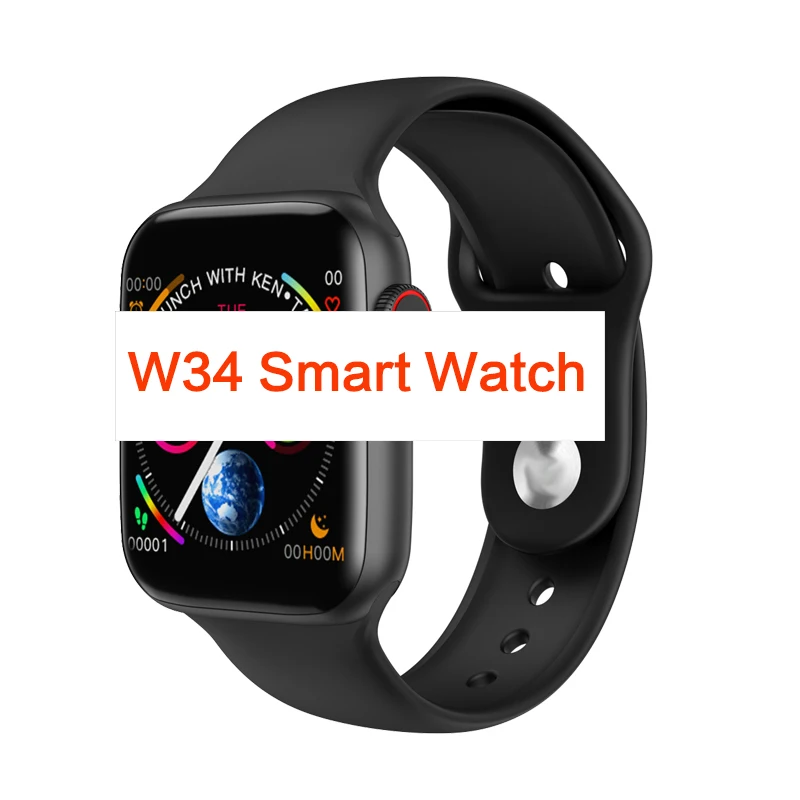 Bluetooth W34 Smart Watch Full Touch Screen ECG Heart Rate Monitor Sports Tracker Fitness Watch Men Women For iphone xiaomi
Bluetooth W34 Smart Watch Full Touch Screen ECG Heart Rate Monitor Sports Tracker Fitness Watch Men Women For iphone xiaomi