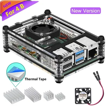 iuniker Raspberry Pi 4B ABS Housing Case Clear-9 Layers with Heatsink Cooling Fan and Screwdriver for Raspberry Pi 4 Model B
iuniker Raspberry Pi 4B ABS Housing Case Clear-9 Layers with Heatsink Cooling Fan and Screwdriver for Raspberry Pi 4 Model B