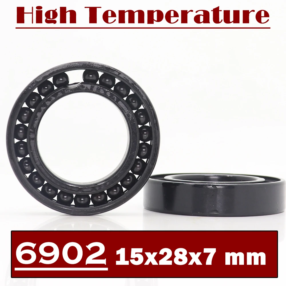 

6902 High Temperature Bearing 15*28*7 mm ( 2 Pcs ) 500 Degrees Celsius Thin Section Bearings Full Ball Bearing